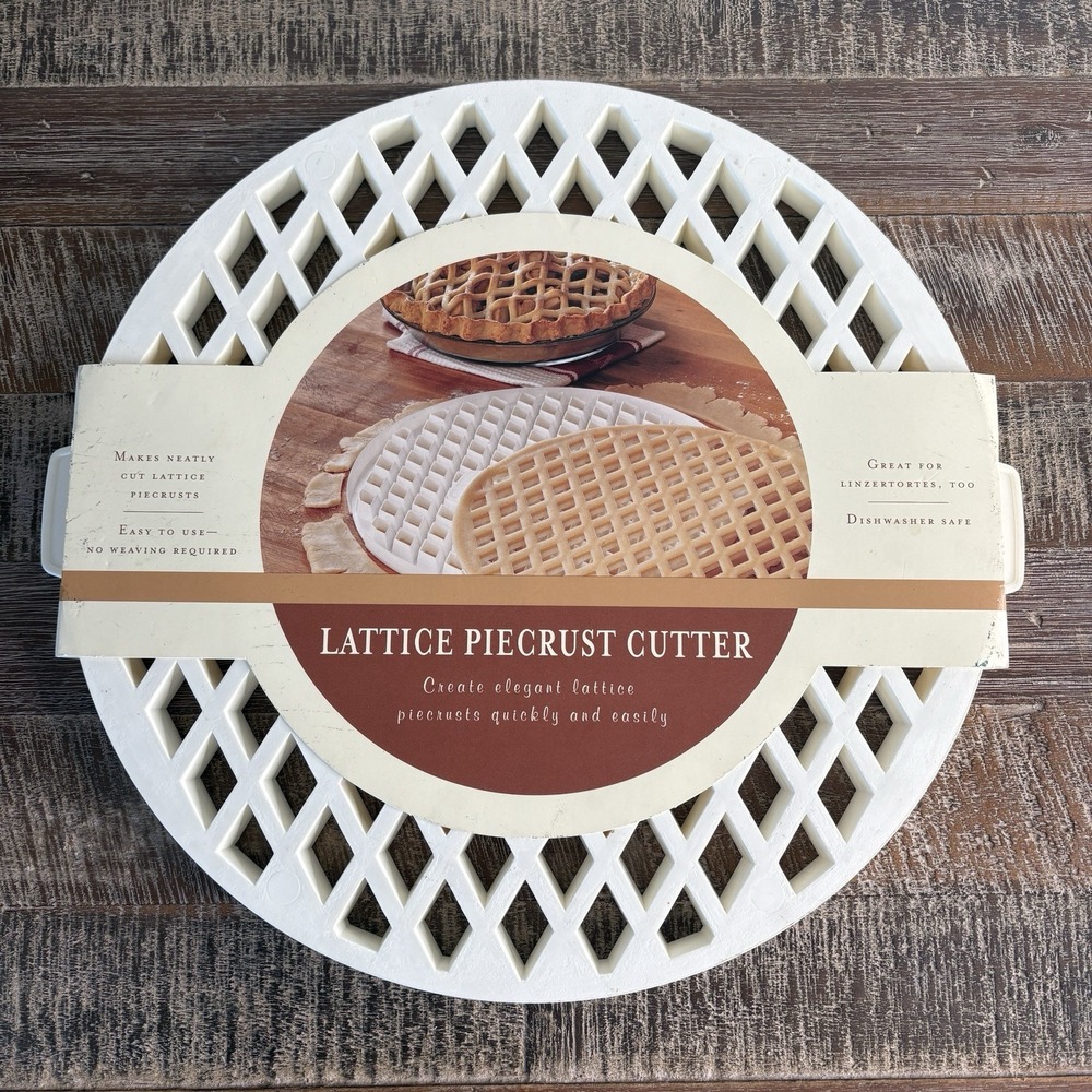 William Sonoma Lattice Pie Crust Cutter Baking Thanksgiving Holidays Apple NEW